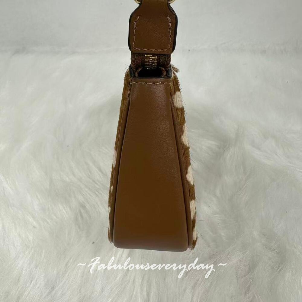 Coach Nolita 19 With Deer Print Shoulder Bag Wristlet Gold/Brown Multi CDW35 NWT - Picture 3 of 8